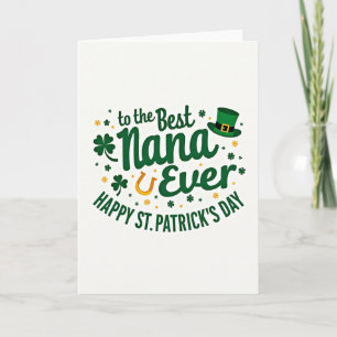 Best Nana St Patricks Day Card