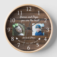 Best Nanna And Papa Grandkids Photo Collage Wood
