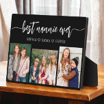 Best Nannie Ever - Grandchildren Photo Collage Plaque<br><div class="desc">Celebrate the "Best Nannie Ever" with this personalised Grandchildren Photo Collage Plaque. This heartfelt gift features a beautifully arranged collage of cherished photos capturing special moments, complemented by a loving message. Crafted from high-quality materials with a sleek finish, it's ideal for displaying at home as a cherished keepsake. Perfect for...</div>