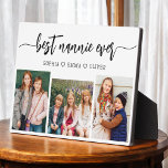 Best Nannie Ever - Grandchildren Photo Collage Plaque<br><div class="desc">Celebrate the "Best Nannie Ever" with this personalised Grandchildren Photo Collage Plaque. This heartfelt gift features a beautifully arranged collage of cherished photos capturing special moments, complemented by a loving message. Crafted from high-quality materials with a sleek finish, it's ideal for displaying at home as a cherished keepsake. Perfect for...</div>