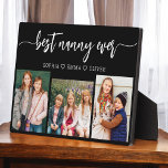 Best Nanny Ever - Grandchildren Photo Collage Plaque<br><div class="desc">Celebrate the "Best Nanny Ever" with this personalised Grandchildren Photo Collage Plaque. This heartfelt gift features a beautifully arranged collage of cherished photos capturing special moments, complemented by a loving message. Crafted from high-quality materials with a sleek finish, it's ideal for displaying at home as a cherished keepsake. Perfect for...</div>