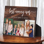 Best Nanny Ever Wood - Grandchildren Photo Collage Plaque<br><div class="desc">Celebrate the "Best Nanny Ever" with this personalised Grandchildren Photo Collage Plaque. This heartfelt gift features a beautifully arranged collage of cherished photos capturing special moments, complemented by a loving message. Crafted from high-quality materials with a sleek finish, it's ideal for displaying at home as a cherished keepsake. Perfect for...</div>