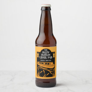 Best Narrowboat Pubs Beer Bottle Label