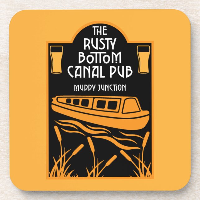 Best Narrowboat Pubs  Coaster (Front)