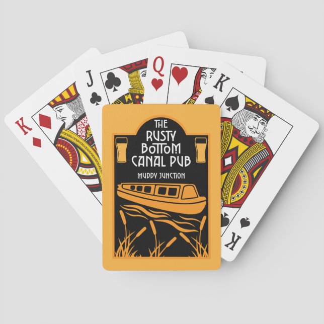 Best Narrowboat Pubs   Playing Cards (Back)