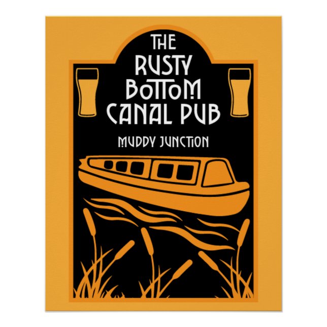 Best Narrowboat Pubs   Poster (Front)