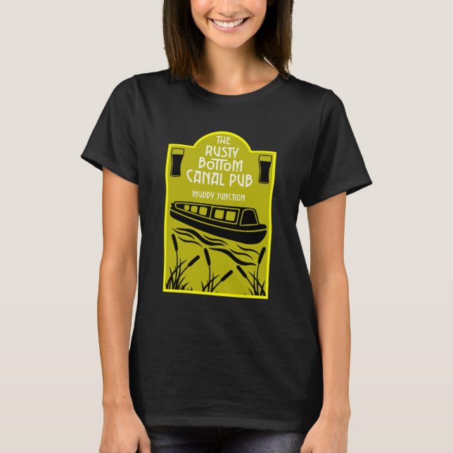 Best Narrowboat Pubs T-Shirt (Front)