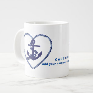 Best navy captain and sailor  best large coffee mug