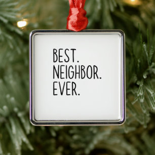 best neighbor ever metal tree decoration