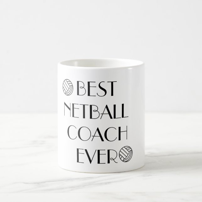 Best Netball Coach Ever Coffee Mug (Center)