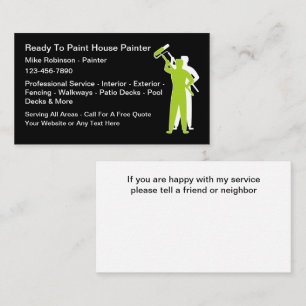 Best New House Painter Business Cards