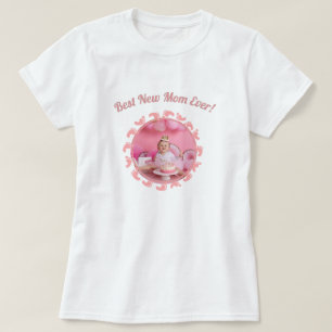 Best New Mum/Mother Family Photo baby Girl T-Shirt