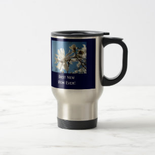 Best New Mum mugs Blue Sky Magnolia Flowers