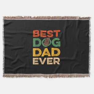 Best newfoundland dog dad ever gifts throw blanket