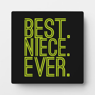 Best niece ever family birthday quote plaque