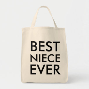 Best Niece Ever Modern Elegant Minimalist Tote Bag