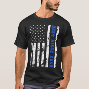 Best Niece Ever US Vintage Flag Patriotic Family G T-Shirt