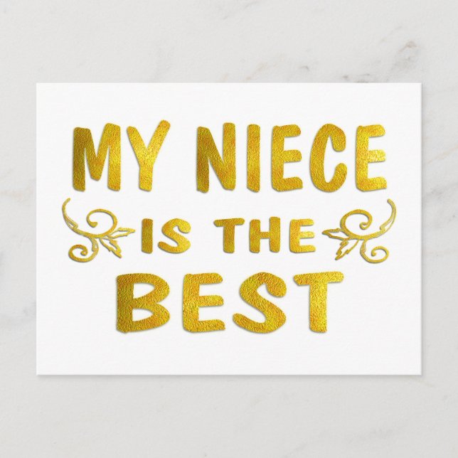 Best Niece Postcard (Front)