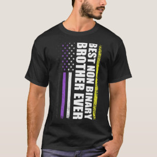 Best Non Binary Brother Ever Lgbt Gay Pride T-Shirt