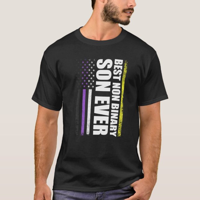Best Non Binary Son Ever Lgbt Gay Pride   T-Shirt (Front)
