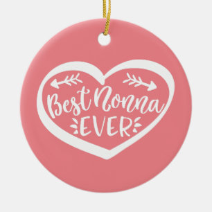 Best Nonna Ever Ceramic Tree Decoration