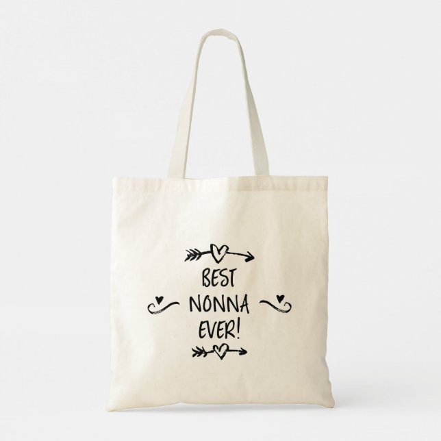 Best Nonna Ever Tote Bag (Back)