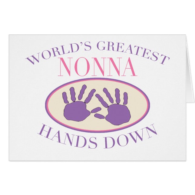 Best Nonna Hands Down T-shirt (Front Horizontal)