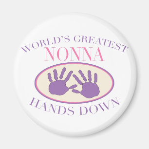 Best Nonna Hands Down T-shirt Magnet