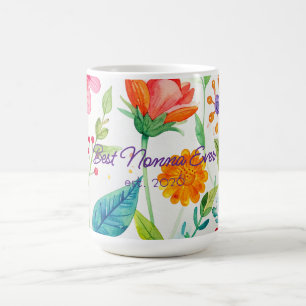 Best Nonna Mother's Day Bright Floral  Coffee Mug