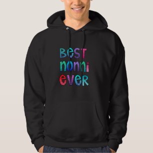 Best Nonni Ever Colourful, Mama Shirt, Mum Gift Hoodie