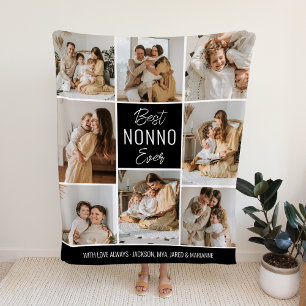 Best NONNO Ever Custom Fleece Blanket