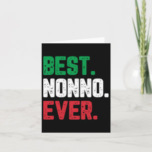 Best Nonno Ever Family Funny Cool  Card