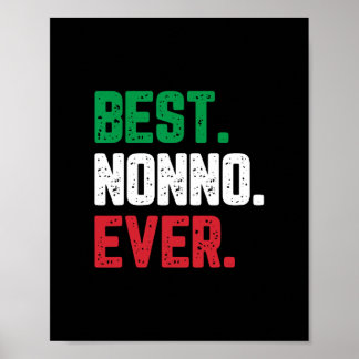 best nonno ever family funny cool poster