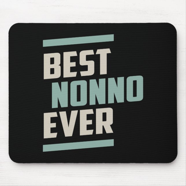 Best Nonno Ever Mouse Mat (Front)