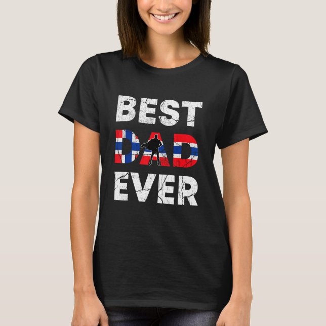 Best Norwegian Dad Ever Norway Daddy Father s Day T-Shirt (Front)