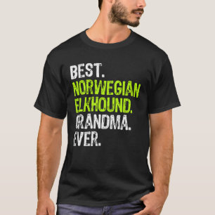Best Norwegian Elkhound Grandma Ever Dog T-Shirt
