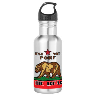 Best Not Poke the Bear - California 532 Ml Water Bottle