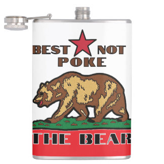 Best Not Poke The Bear - California Flask