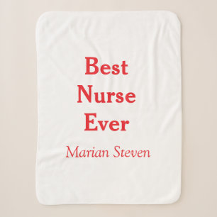 Best nurse ever medical professional paramedical d sherpa blanket