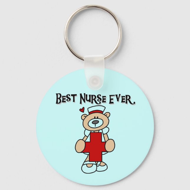 Best Nurse Ever T-shirts and Gifts Key Ring (Front)
