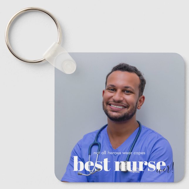 Best Nurse Ever Thank You  Key Ring (Front)
