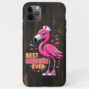 Best Nursemingo Ever Nurse Flamingo Lover iPhone 11 Pro Max Case