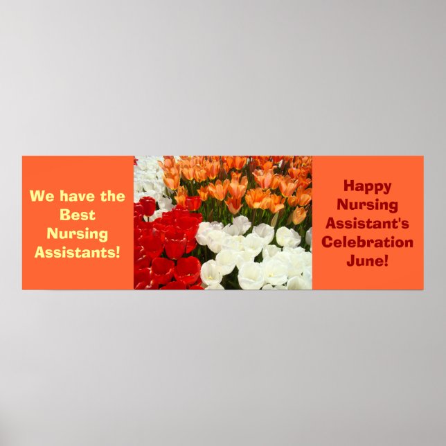 Best Nursing Assistants posters Celebration June (Front)