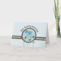 Best Nursing Instructor Thank You Card