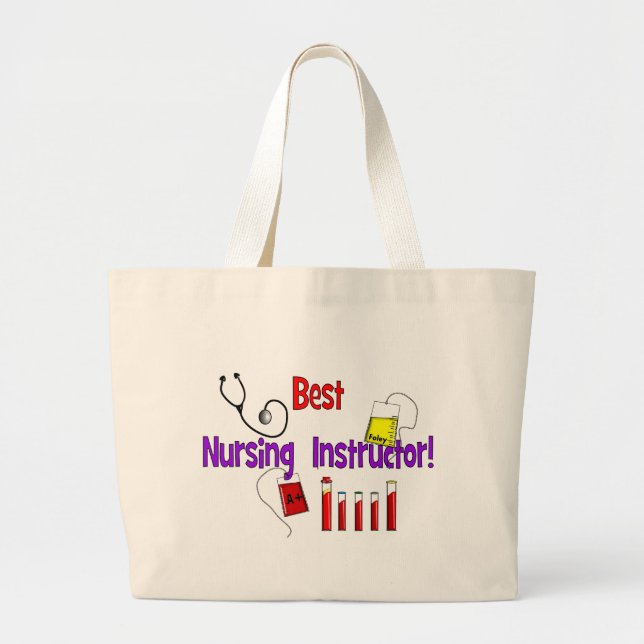 Best Nursing Instructor Tote Bag (Front)