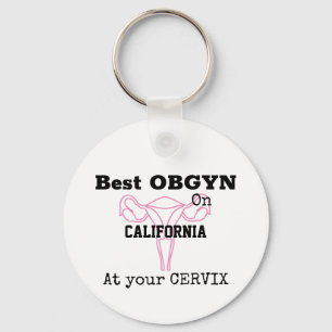 Best OBGYN on Town or City Name Gynaecologist Key Ring