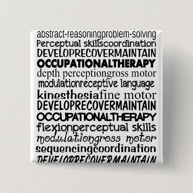 Best Occupational Therapy Gifts 15 Cm Square Badge (Front)