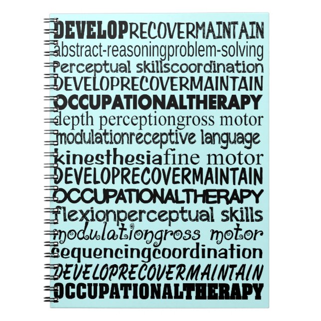 Best Occupational Therapy Gifts Notebook (Front)