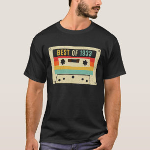 Best of 1933 Cassette Tape Retro Vintage 90th Birt T-Shirt