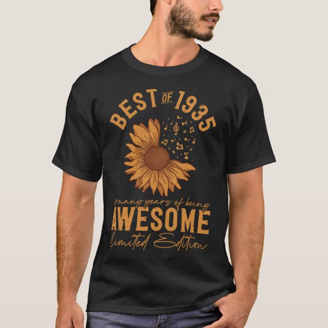Best Of 1935 So Many Years of Being Awesome T-Shirt (Front)